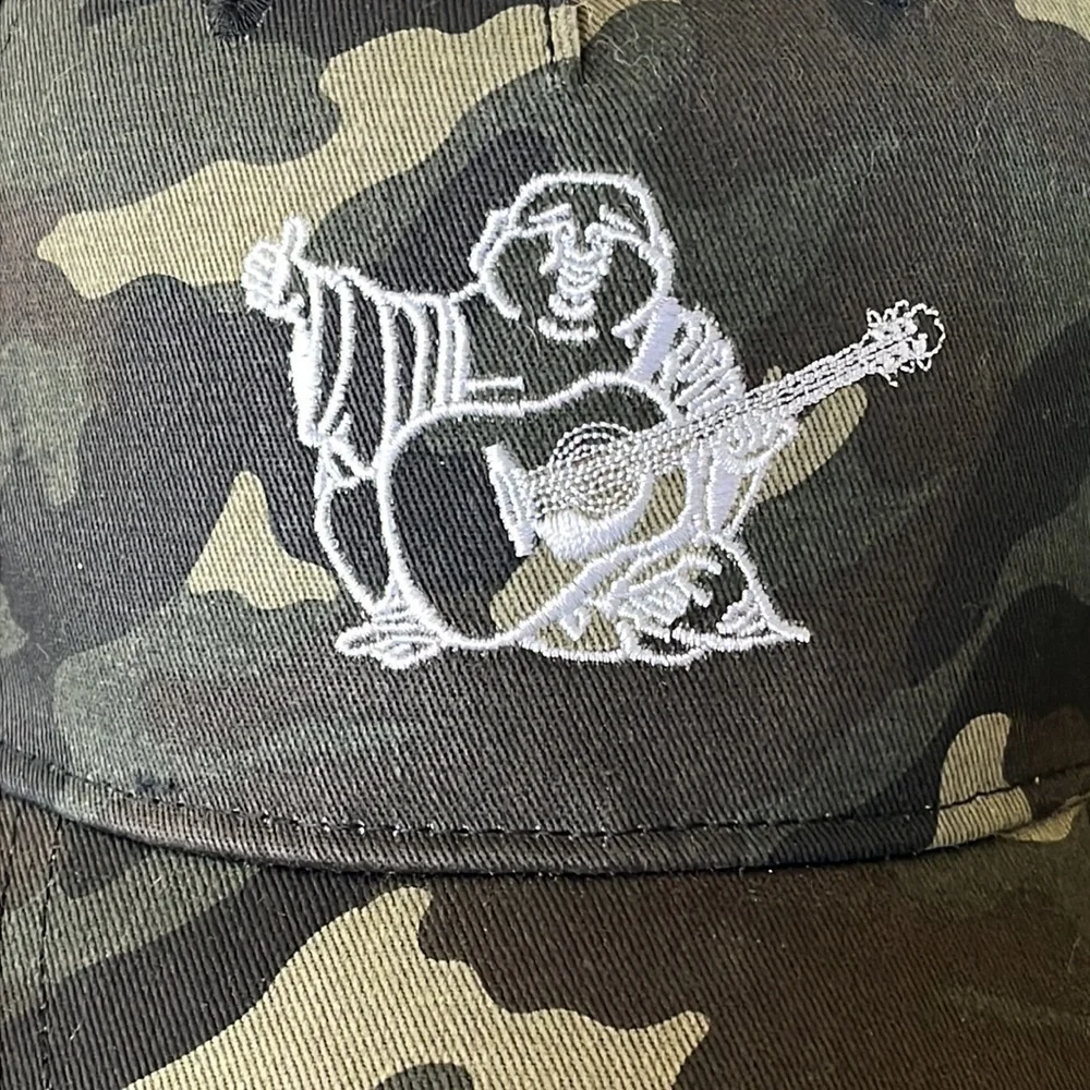 Brand New True Religion Camo Buddha Adjustable Snap Baseball Cap Embroidered Hat